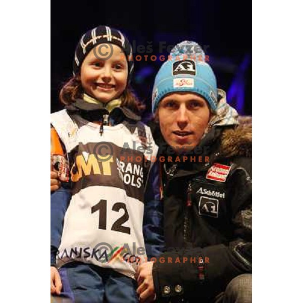 Marcel Hirscher (AUT) at Public Draw of starting numbers for Audi FIS World Cup Slalom,Pokal Vitranc, Kranjska gora, Slovenia 28.2.2009 