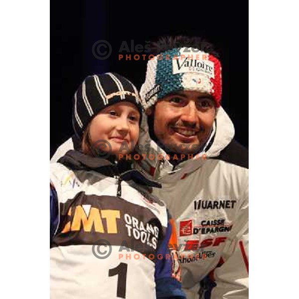 Jean Baptiste Grange (FRA) at Public Draw of starting numbers for Audi FIS World Cup Slalom,Pokal Vitranc, Kranjska gora, Slovenia 28.2.2009 
