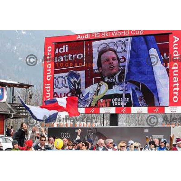 Julien Lizeroux (FRA) ,winner of Audi FIS World Cup Slalom,Pokal Vitranc, Kranjska gora, Slovenia 1.03.2009 