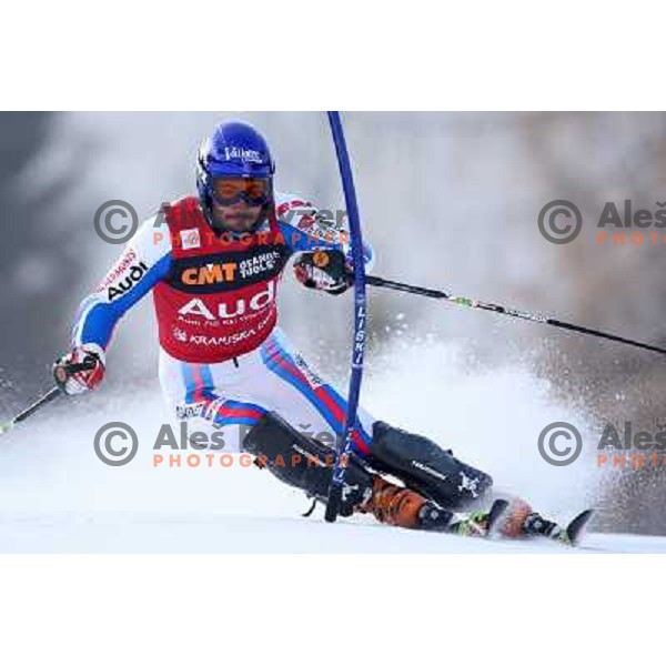 Jean Baptiste Grange (FRA) during first run of Audi FIS World Cup Slalom,Pokal Vitranc, Kranjska gora, Slovenia 1.03.2009 