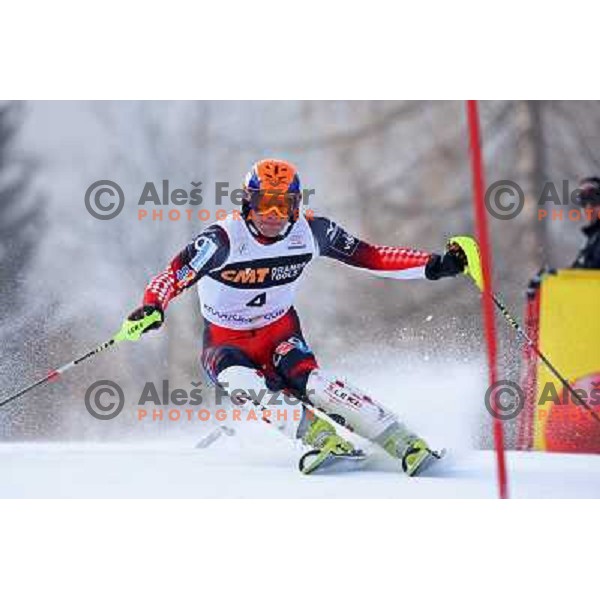 Ivica Kostelic (CRO) during first run of Audi FIS World Cup Slalom,Pokal Vitranc, Kranjska gora, Slovenia 1.03.2009 