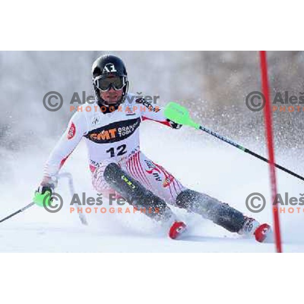 Marcel Hirscher (AUT) during first run of Audi FIS World Cup Slalom,Pokal Vitranc, Kranjska gora, Slovenia 1.03.2009 