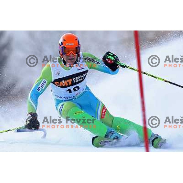 Bernard Vajdic (SLO) during first run of Audi FIS World Cup Slalom,Pokal Vitranc, Kranjska gora, Slovenia 1.03.2009 