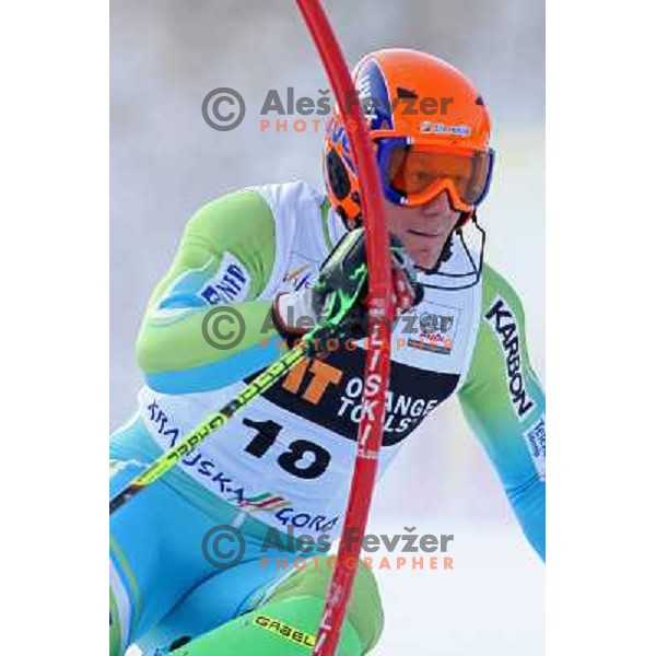 Bernard Vajdic (SLO) during first run of Audi FIS World Cup Slalom,Pokal Vitranc, Kranjska gora, Slovenia 1.03.2009 