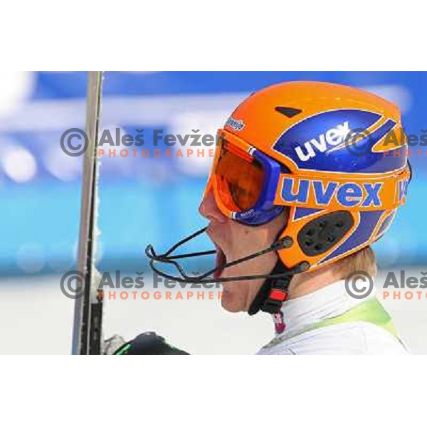 Bernard Vajdic (SLO) after second run of Audi FIS World Cup Slalom,Pokal Vitranc, Kranjska gora, Slovenia 1.03.2009 