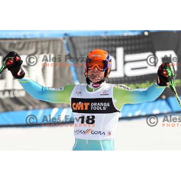 Bernard Vajdic (SLO) after second run of Audi FIS World Cup Slalom,Pokal Vitranc, Kranjska gora, Slovenia 1.03.2009 