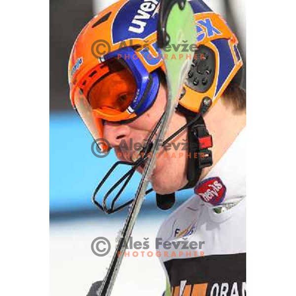 Bernard Vajdic (SLO) after second run of Audi FIS World Cup Slalom,Pokal Vitranc, Kranjska gora, Slovenia 1.03.2009 