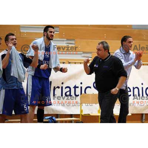 Cerar at basketball match Luka Koper-Elektra Esotech in round 21 of UPC league, played in Koper 7.3.2009. Elektra Esotech won 95:81 