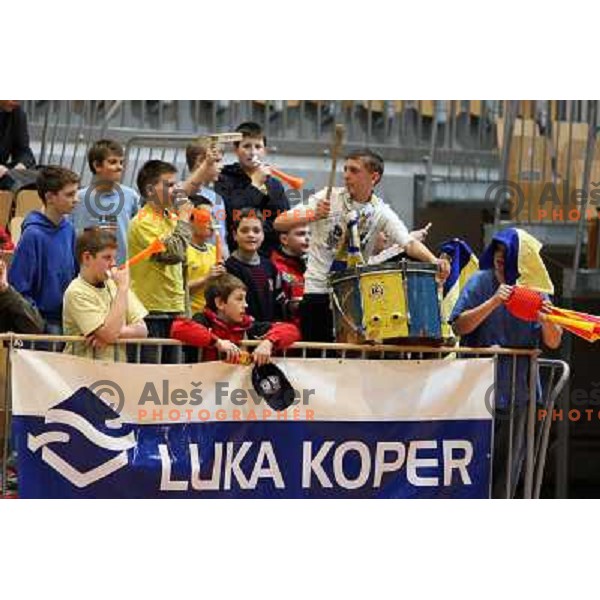 basketball match Luka Koper-Elektra Esotech in round 21 of UPC league, played in Koper 7.3.2009. Elektra Esotech won 95:81 