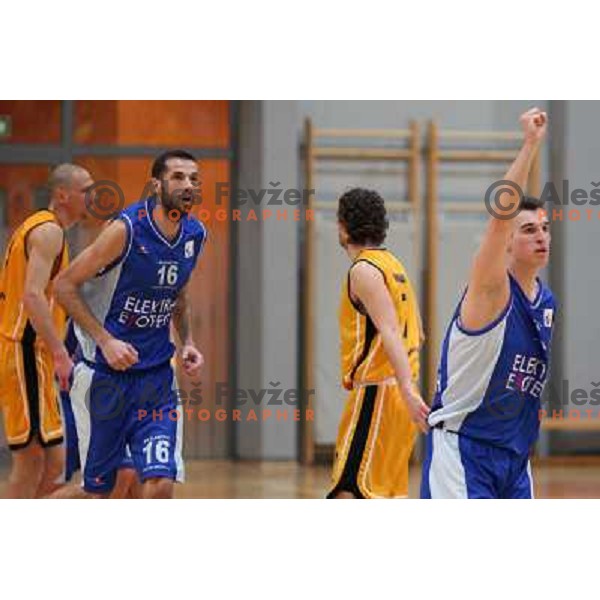 Ivanovic at basketball match Luka Koper-Elektra Esotech in round 21 of UPC league, played in Koper 7.3.2009. Elektra Esotech won 95:81 