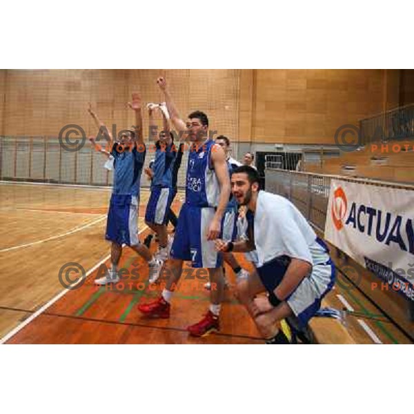  basketball match Luka Koper-Elektra Esotech in round 21 of UPC league, played in Koper 7.3.2009. Elektra Esotech won 95:81 