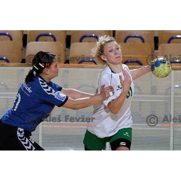 handball match RK Olimpija- Provital Blomberg Lippe in quarter-final of Challenge Cup, played in Hala Tivoli, Ljubljana, Slovenia 14.3.2009. 