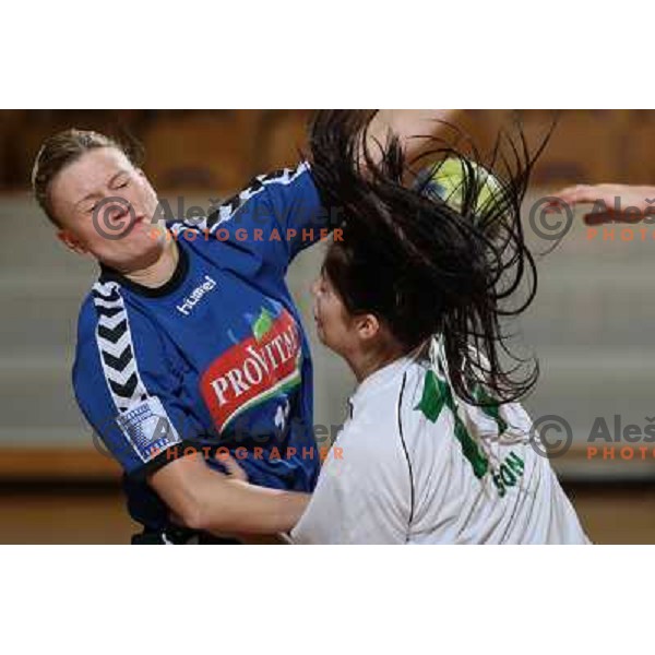 handball match RK Olimpija- Provital Blomberg Lippe in quarter-final of Challenge Cup, played in Hala Tivoli, Ljubljana, Slovenia 14.3.2009. 