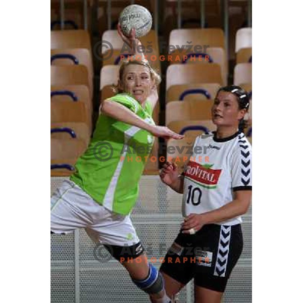  Olga Ceckova at handball match Provital Blomberg Lippe-RK Olimpija in quarter-final of Euro Challenge Cup, played in Hala Tivoli,Ljubljana 15.3.2009 