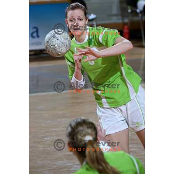  Ana Gros at handball match Provital Blomberg Lippe-RK Olimpija in quarter-final of Euro Challenge Cup, played in Hala Tivoli,Ljubljana 15.3.2009. Provital Blomberg Lippe won 34:24 and advanced to semi-final 