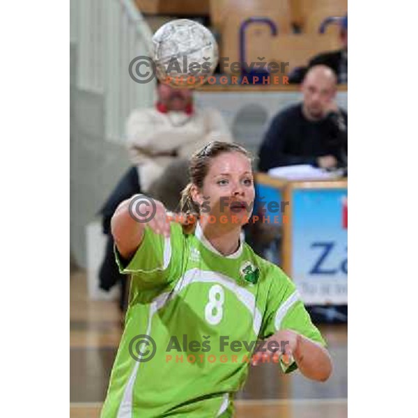 Neza Mitrusevska at handball match Provital Blomberg Lippe-RK Olimpija in quarter-final of Euro Challenge Cup, played in Hala Tivoli,Ljubljana 15.3.2009. Provital Blomberg Lippe won 34:24 and advanced to semi-final 
