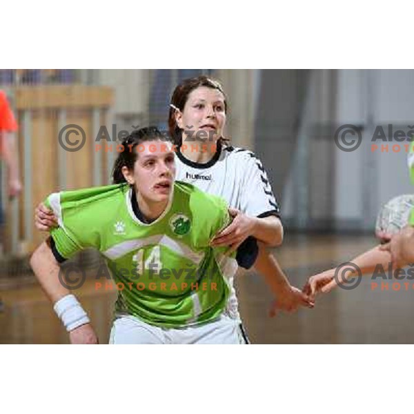 Dolores Naglic at handball match Provital Blomberg Lippe-RK Olimpija in quarter-final of Euro Challenge Cup, played in Hala Tivoli,Ljubljana 15.3.2009. Provital Blomberg Lippe won 34:24 and advanced to semi-final 