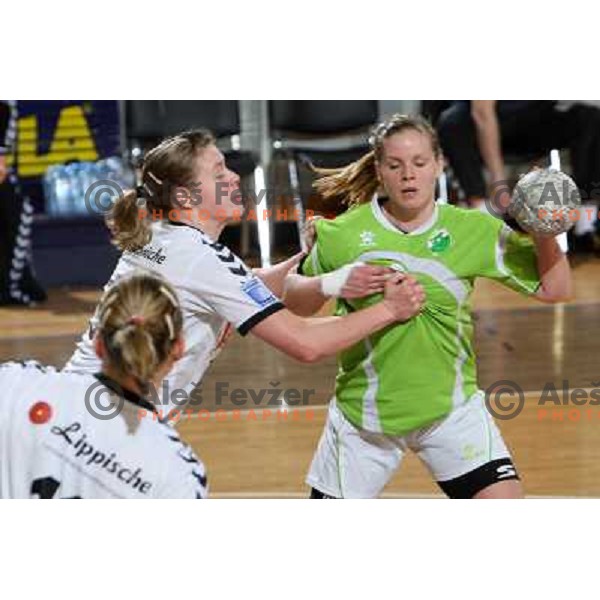 Neza Mitrusevska at handball match Provital Blomberg Lippe-RK Olimpija in quarter-final of Euro Challenge Cup, played in Hala Tivoli,Ljubljana 15.3.2009. Provital Blomberg Lippe won 34:24 and advanced to semi-final 