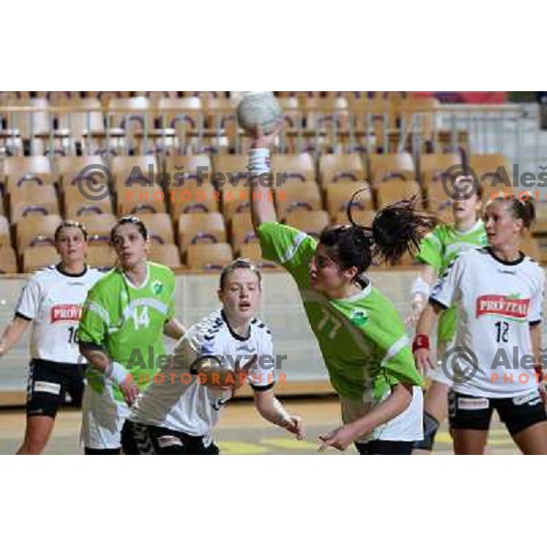  Maja Son at handball match Provital Blomberg Lippe-RK Olimpija in quarter-final of Euro Challenge Cup, played in Hala Tivoli,Ljubljana 15.3.2009 