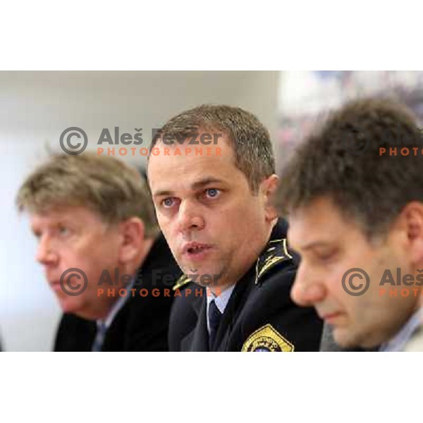 Vindis at press conference og Organizing Comitee for 2009 Final of World Cup Ski jumping in Planica, Ljubljana 17.3.2009 