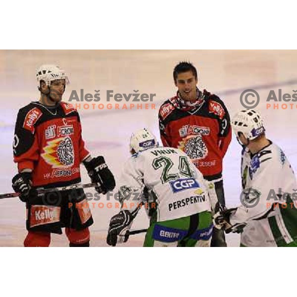 at second game of playoff Acroni Jesenice- Tilia Olimpija, played in Podmezakla Hall at Jesenice 17.3.2009 