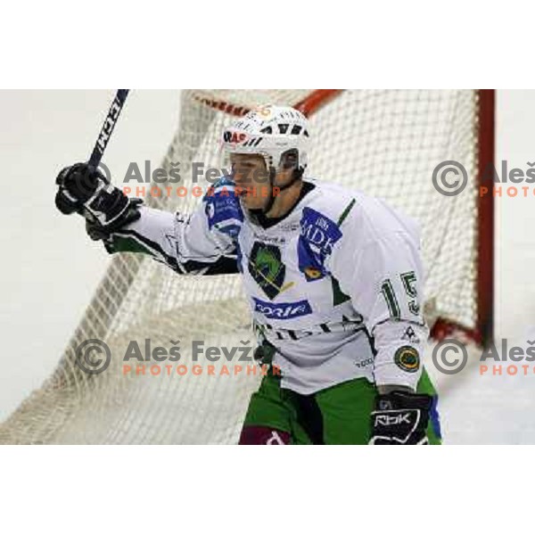 at second game of playoff Acroni Jesenice- Tilia Olimpija, played in Podmezakla Hall at Jesenice 17.3.2009. Acroni Jesenice won after penalty shot-out 