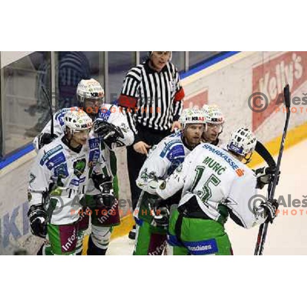 at second game of playoff Acroni Jesenice- Tilia Olimpija, played in Podmezakla Hall at Jesenice 17.3.2009. Acroni Jesenice won after penalty shot-out 