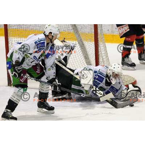 at second game of playoff Acroni Jesenice- Tilia Olimpija, played in Podmezakla Hall at Jesenice 17.3.2009. Acroni Jesenice won after penalty shot-out 
