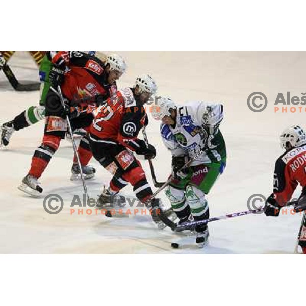 at second game of playoff Acroni Jesenice- Tilia Olimpija, played in Podmezakla Hall at Jesenice 17.3.2009. Acroni Jesenice won after penalty shot-out 