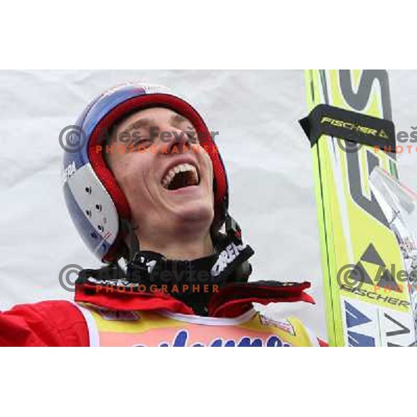 Gregor Schlierenzauer (AUT) winner of FIS World Cup Ski jumping competition in Planica, Slovenia 20.3.2009 