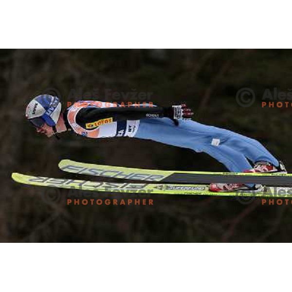 Adam Malysz (POL) took second place at FIS World Cup Ski jumping competition in Planica, Slovenia 20.3.2009 