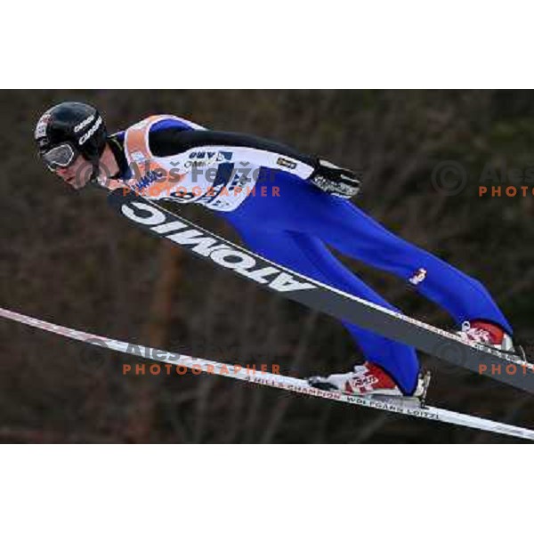 Wolfgang Loitzl (AUT) during first round jump at FIS World Cup Jumping Competition in Planica, Slovenia 20.3.2009 