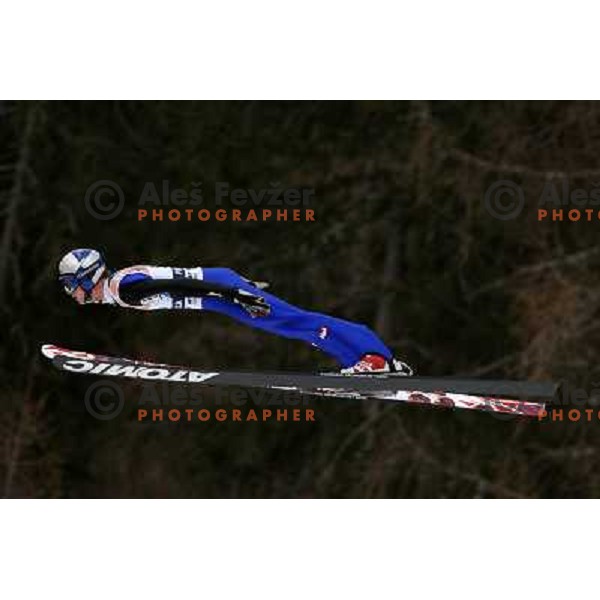 Thomas Morgenstern (AUT) during first round jump at FIS World Cup Jumping Competition in Planica, Slovenia 20.3.2009 