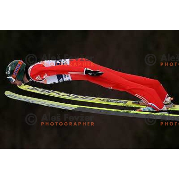 Dimitry Vassiliev (RUS) took third place at FIS World Cup Ski jumping competition in Planica, Slovenia 20.3.2009 