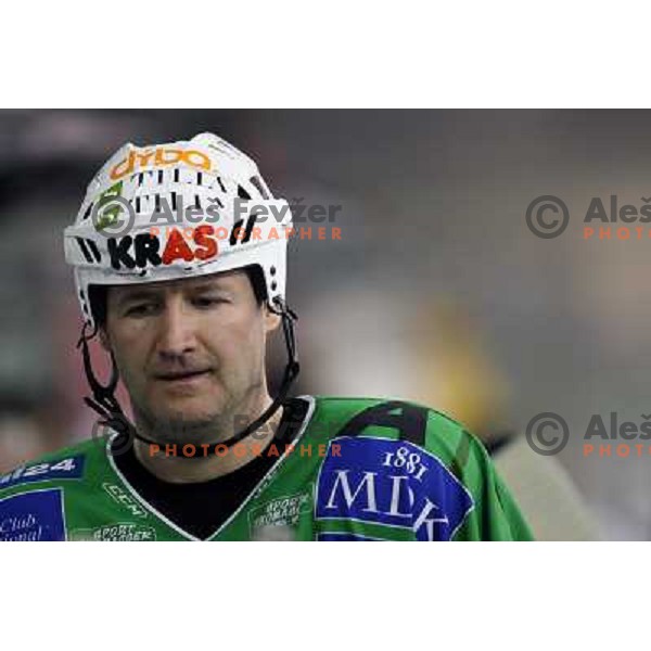 Nik Zupancic during third game of Playoff between Tilia Olimpija abd Acroni Jesenice, played in Hala Tivoli, Ljubljana, Slovenia 20.3.2009 