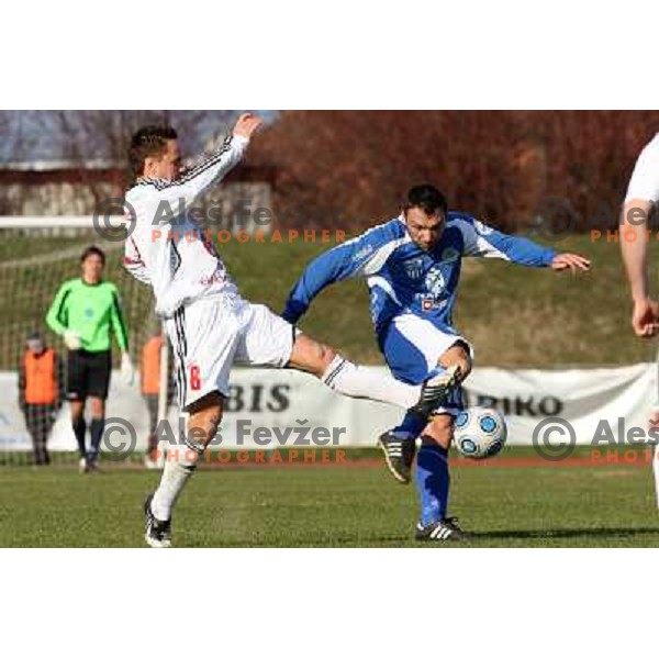 Ermin Rakovic (8) and Sinisa Jankovic(10) at football match Interblock- Nafta in round 25 of Prva liga Telekom Slovenije, played in Ljubljana 21.3.2009 