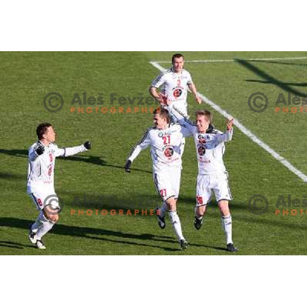 Ermin Rakovic (8), Josip Ilicic (27), Suad Grabus (3),Borut Beric (26) at football match Interblock- Nafta in round 25 of Prva liga Telekom Slovenije, played in Ljubljana 21.3.2009 
