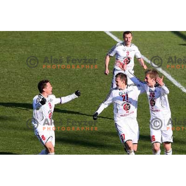 Ermin Rakovic (8), Josip Ilicic (27), Suad Grabus (3),Borut Beric (26) at football match Interblock- Nafta in round 25 of Prva liga Telekom Slovenije, played in Ljubljana 21.3.2009 