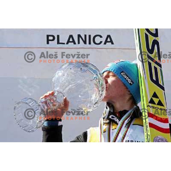 Gregor Schlierenzauer at final competition of FIS World Cup in Ski Jumping season 2008-2009 in Planica, Slovenia 22.3.2009 