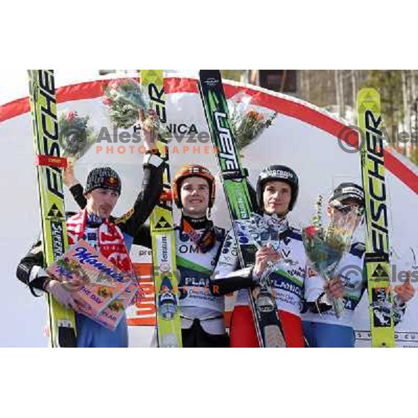 Malysz, Olli, Kranjec, Ammann at final competition of FIS World Cup in Ski Jumping season 2008-2009 in Planica, Slovenia 22.3.2009 