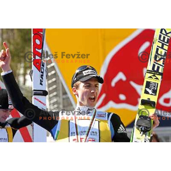 Simon Ammann (SUI) at final competition of World Cup Ski jumping season 2008-2009 in Planica, Slovenia 22.3.2009 