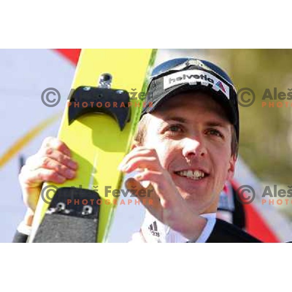 Simon Ammann (SUI) at final competition of World Cup Ski jumping season 2008-2009 in Planica, Slovenia 22.3.2009 