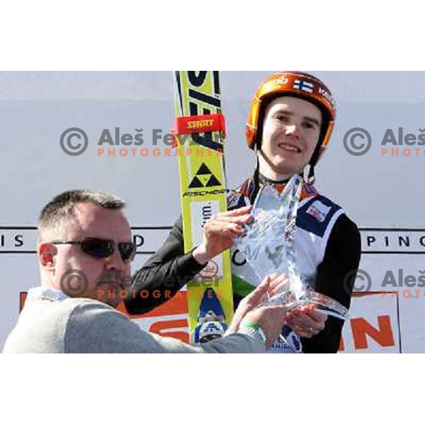 Andrej Kocic and Harri Olli at final competition of World Cup Ski jumping season 2008-2009 in Planica, Slovenia 22.3.2009 