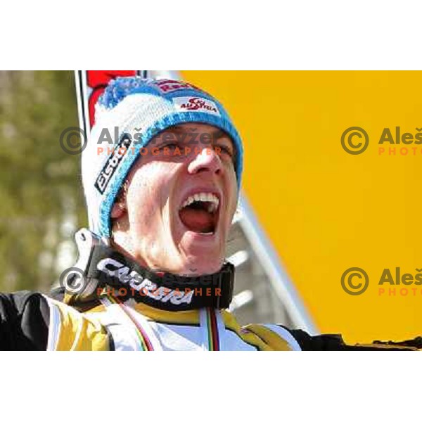 Gregor Schlierenzauer (AUT) at final competition of World Cup Ski jumping season 2008-2009 in Planica, Slovenia 22.3.2009 