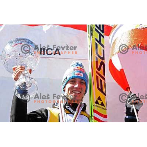 Gregor Schlierenzauer (AUT) at final competition of World Cup Ski jumping season 2008-2009 in Planica, Slovenia 22.3.2009 
