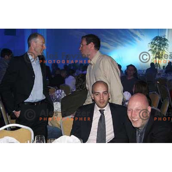 White Dinner at HIT Ski Legends Race in Kranjska Gora, Slovenia on March 25, 2006
