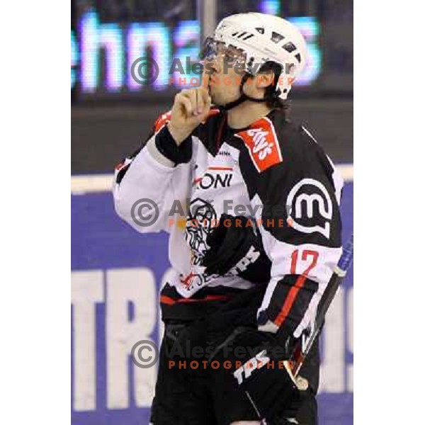 David Rodman at ice hockey match Tilia Olimpija- Acroni Jesenice in fourth game of playoff, played in Hala Tivoli, Ljubljana 23.3.2009. Acroni Jesenice won 2:1 and became Slovenian National ice hockey champions 