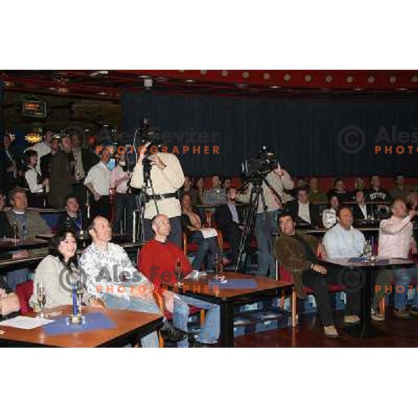 at HIT Ski Legends Race draw of starting numbers and party in Kranjska Gora, Slovenia on March 24, 2006
