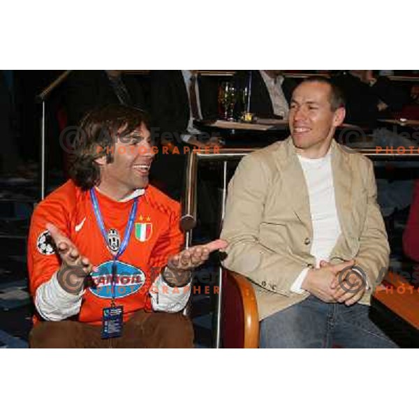 Mitja Valencic at HIT Ski Legends Race draw of starting numbers and party in Kranjska gora, Slovenia on March 24, 2006
