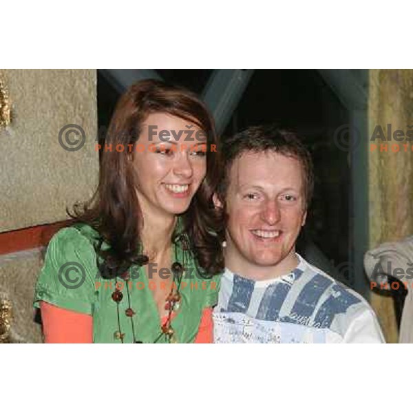 Drago Grubelnik at HIT Ski Legends Race draw of starting numbers and party in Kranjska gora, Slovenia on March 24, 2006
